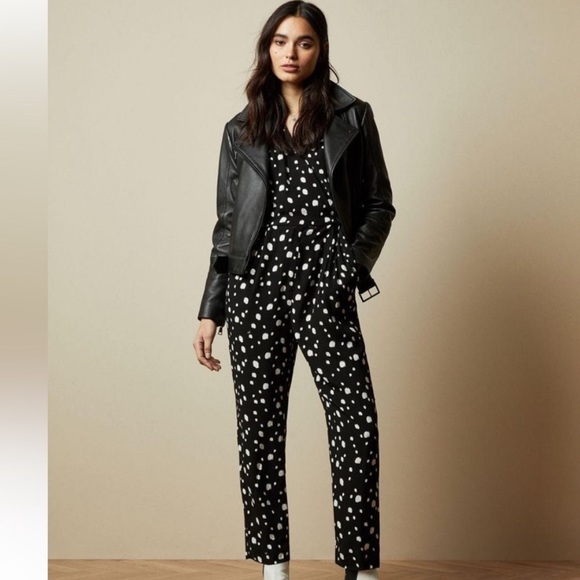 Ted Baker Womens Kollet Polka Dot Wrap Jumpsuit - Picture 1 of 11